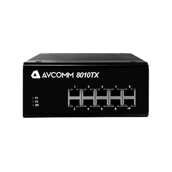 Avcomm 10-Port Fully Giga Managed Industrial Ethernet Switch 8010TX - main